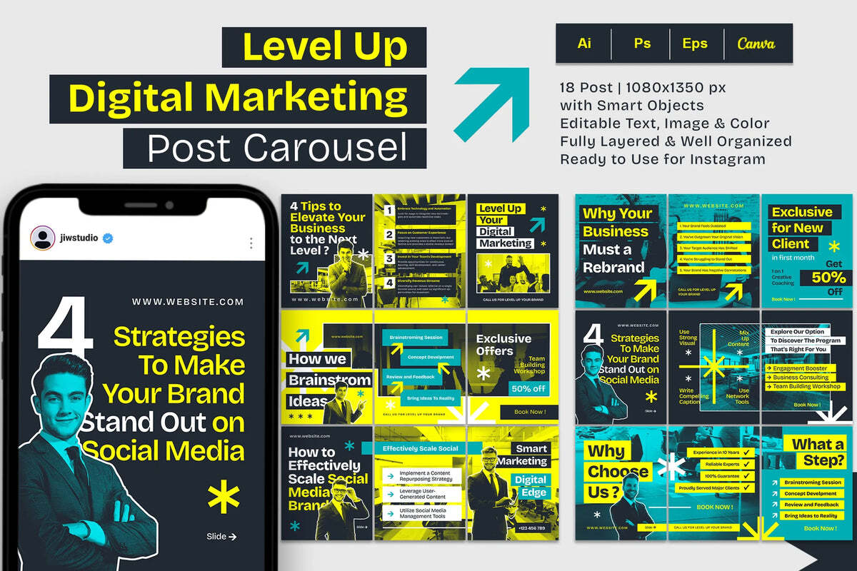 Carousel of social media posts featuring customer testimonials